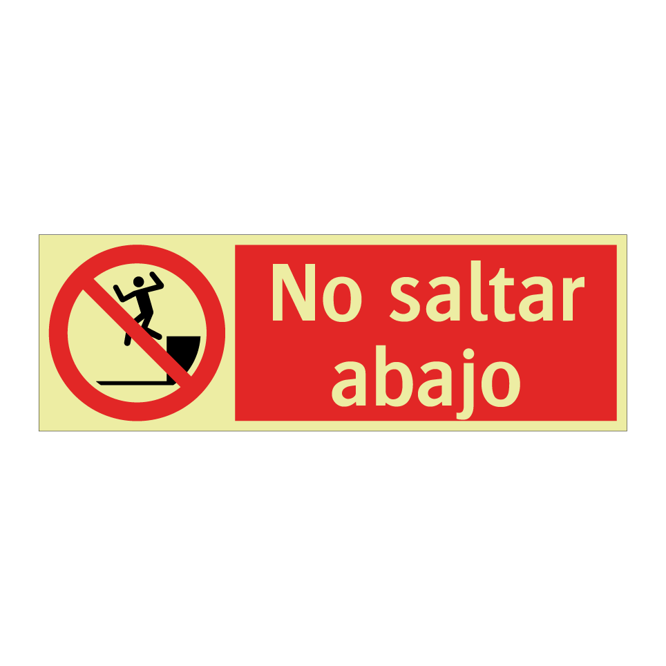 No saltar abajo