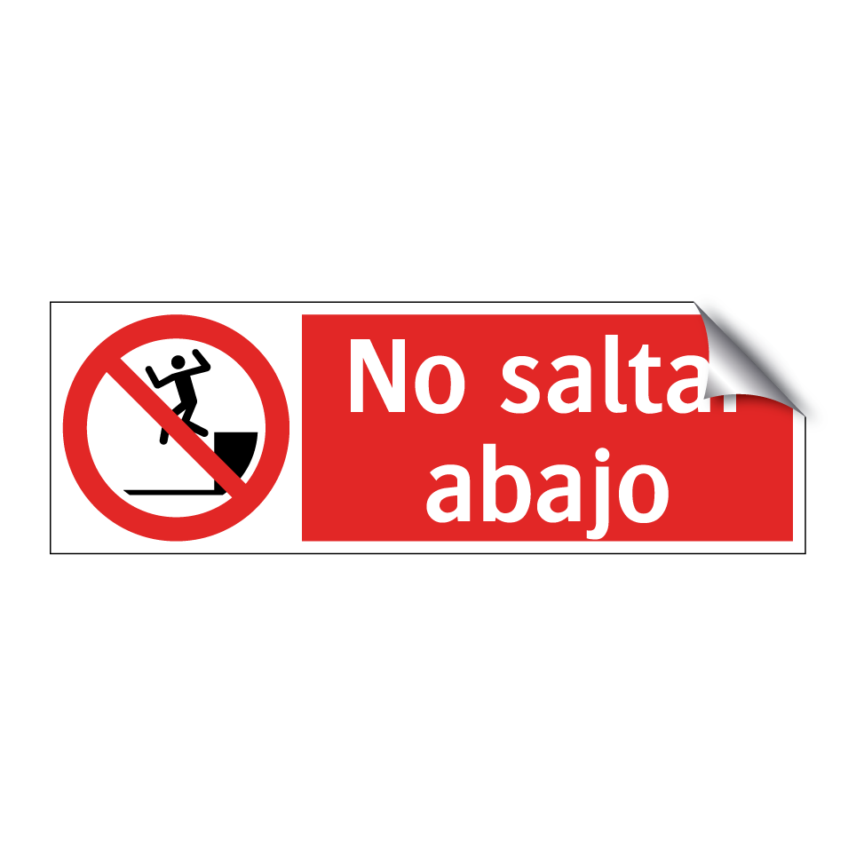 No saltar abajo