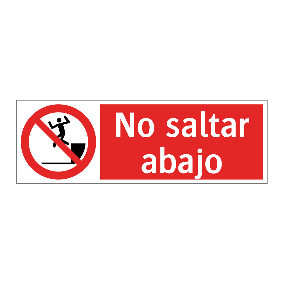 No saltar abajo