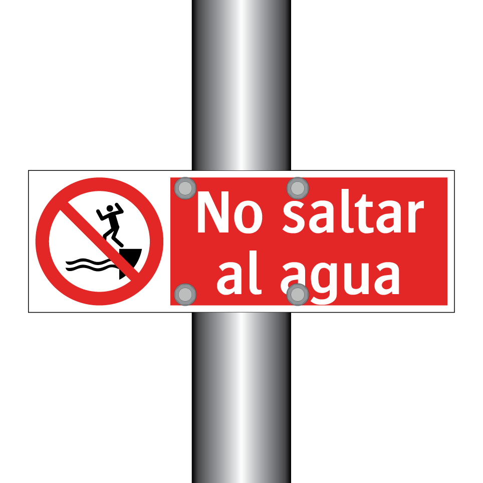 No saltar al agua