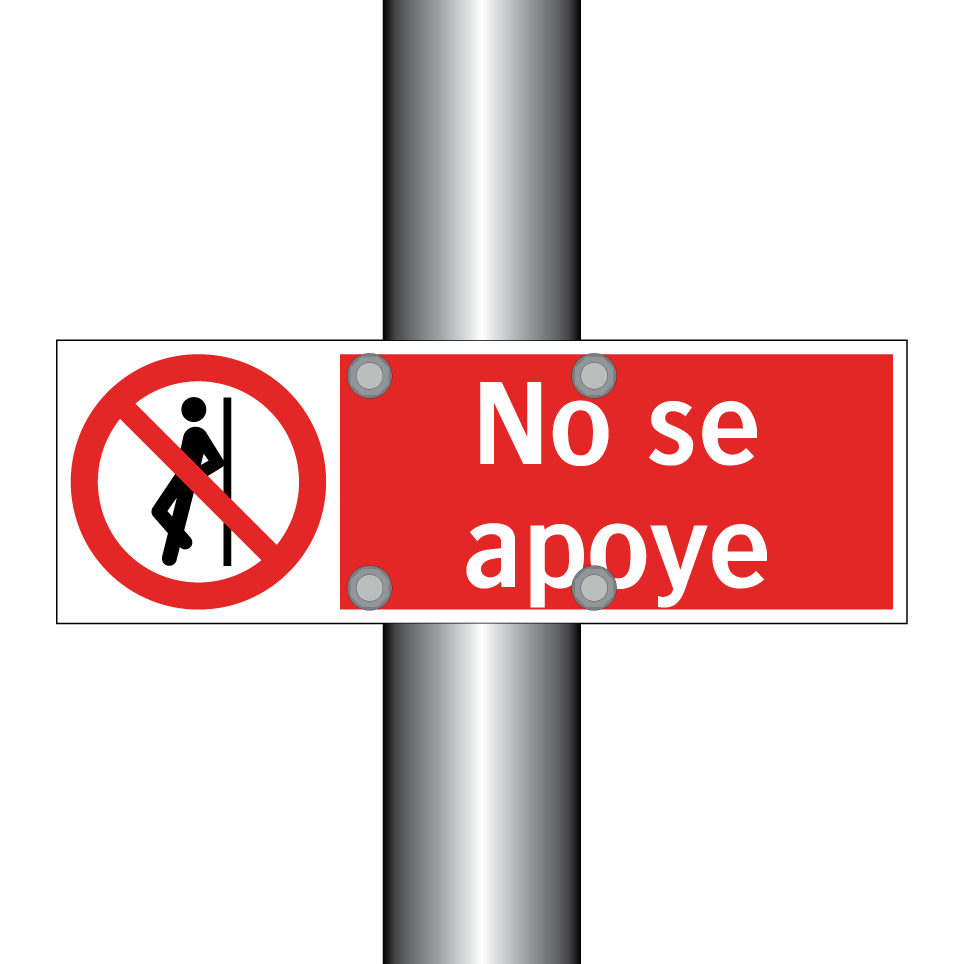 No se apoye