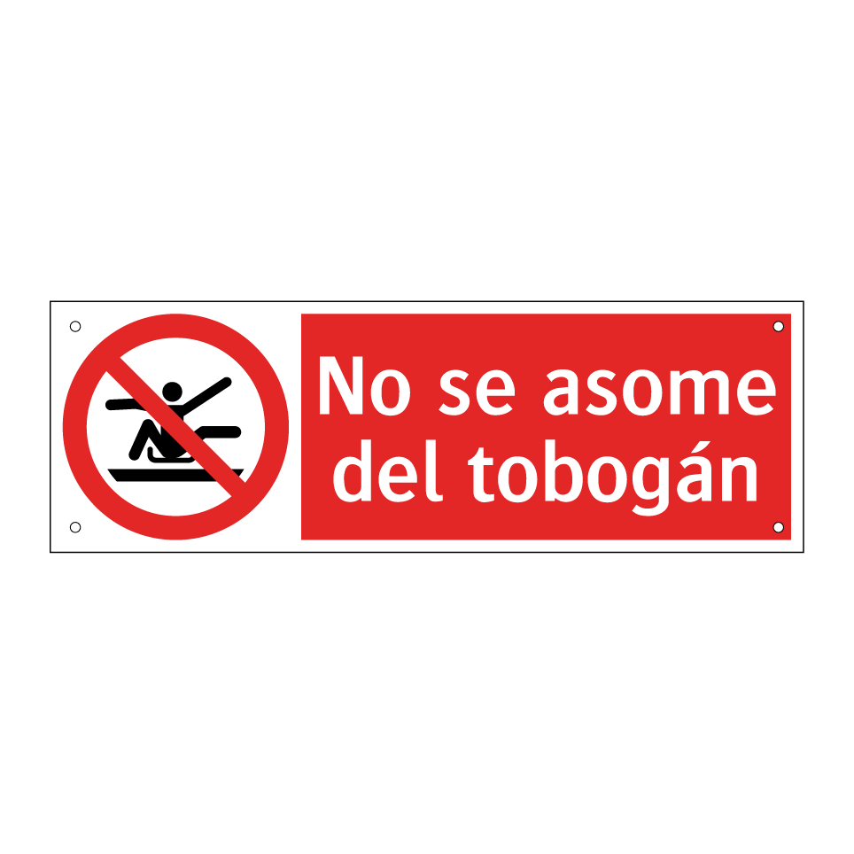 No se asome del tobogán