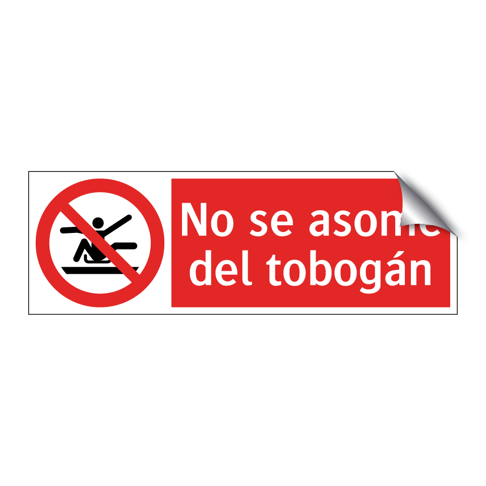 No se asome del tobogán