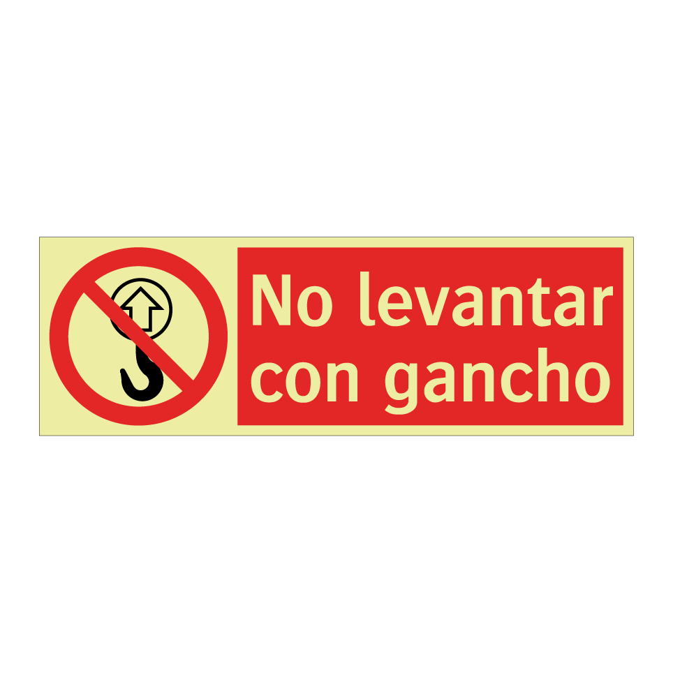 No levantar con gancho