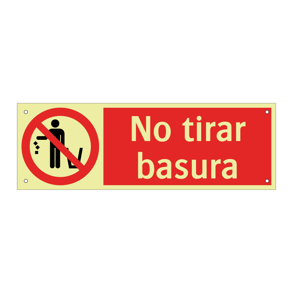 No tirar basura