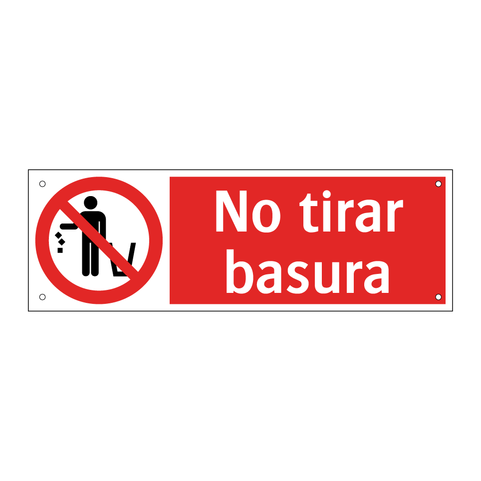 No tirar basura
