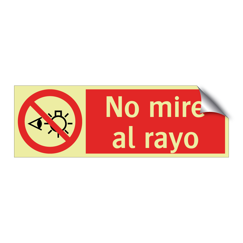 No mire al rayo