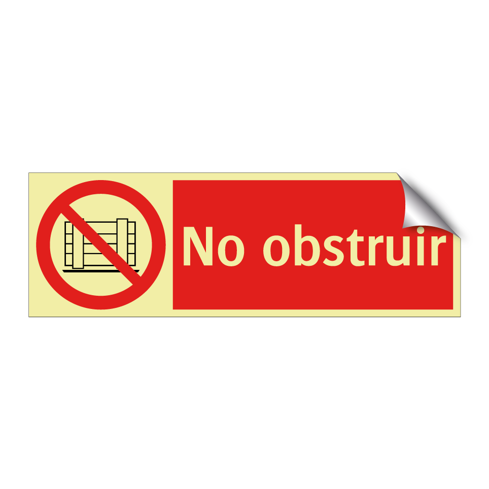 No obstruir