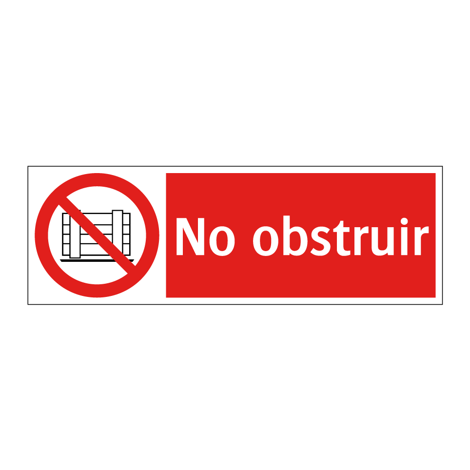 No obstruir