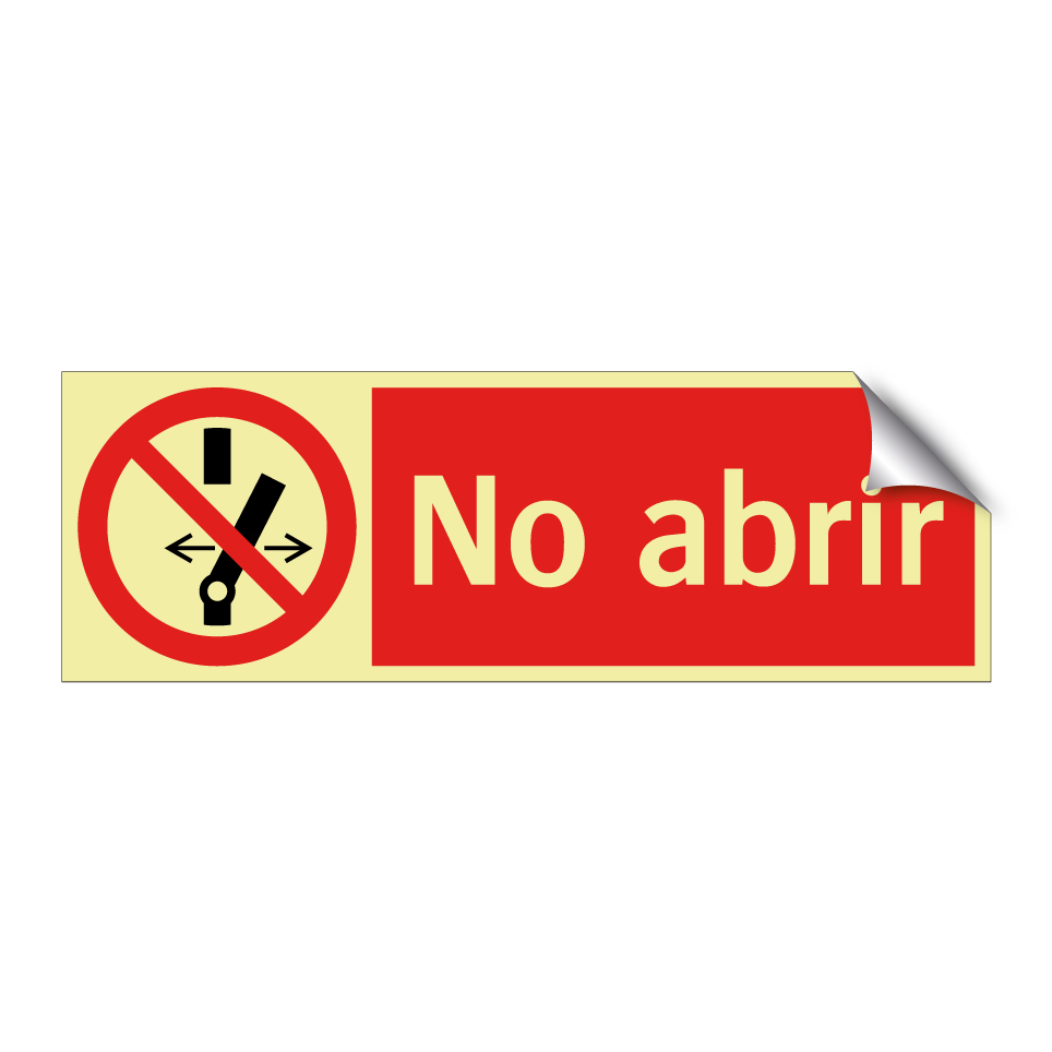No abrir