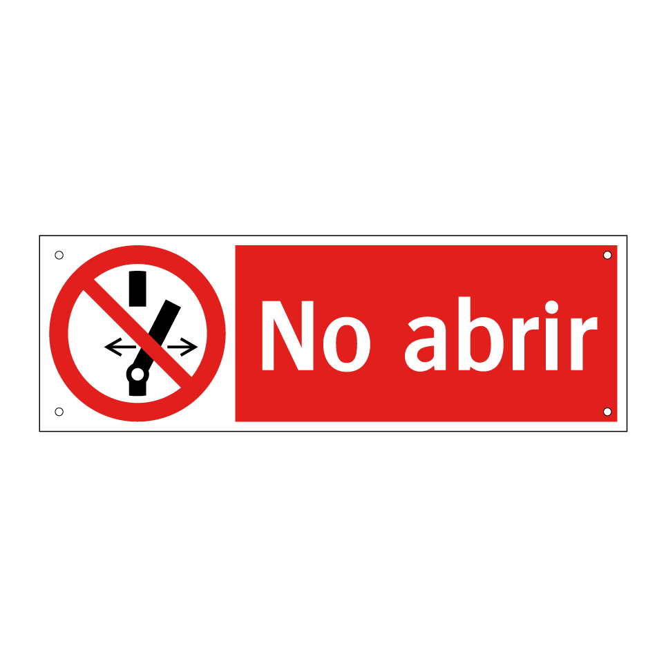 No abrir