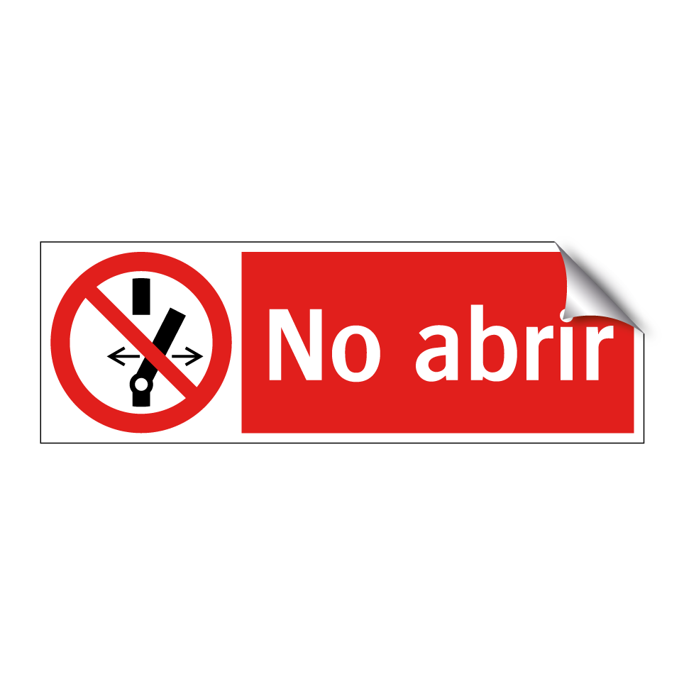 No abrir
