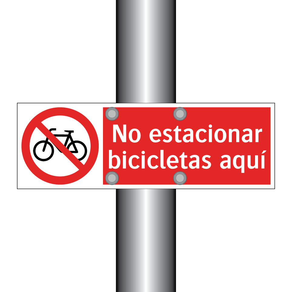 No estacionar bicicletas aquí