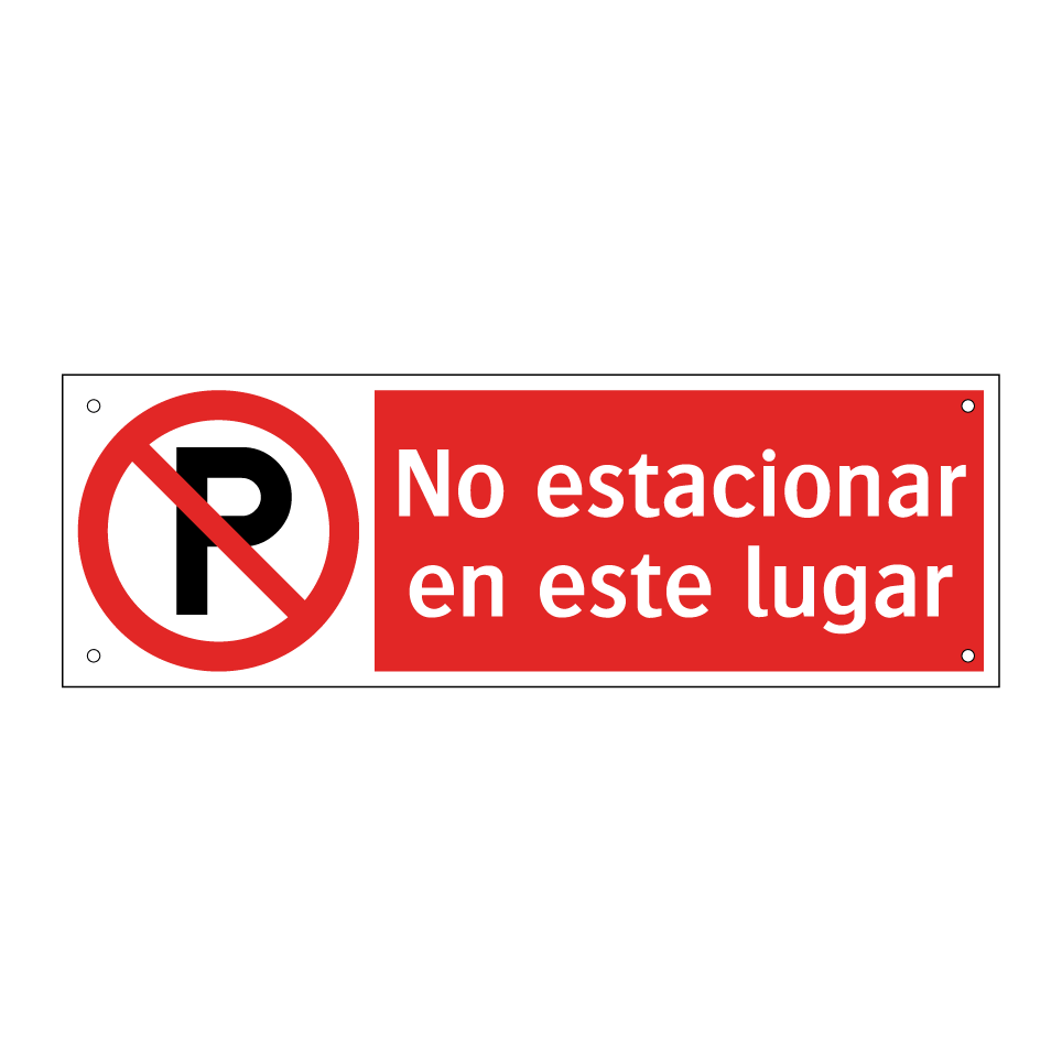 No estacionar en este lugar