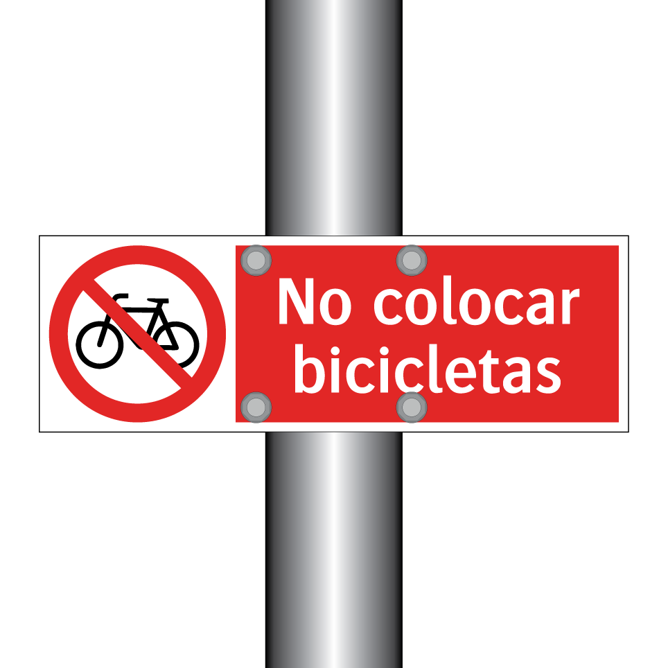 No colocar bicicletas