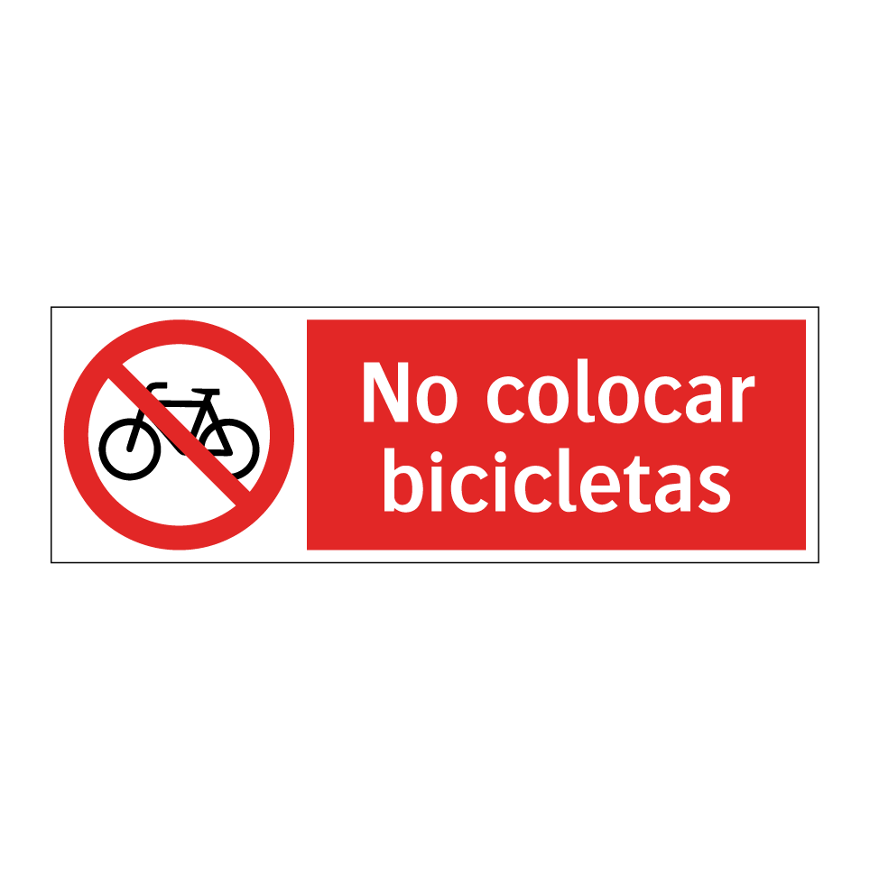 No colocar bicicletas