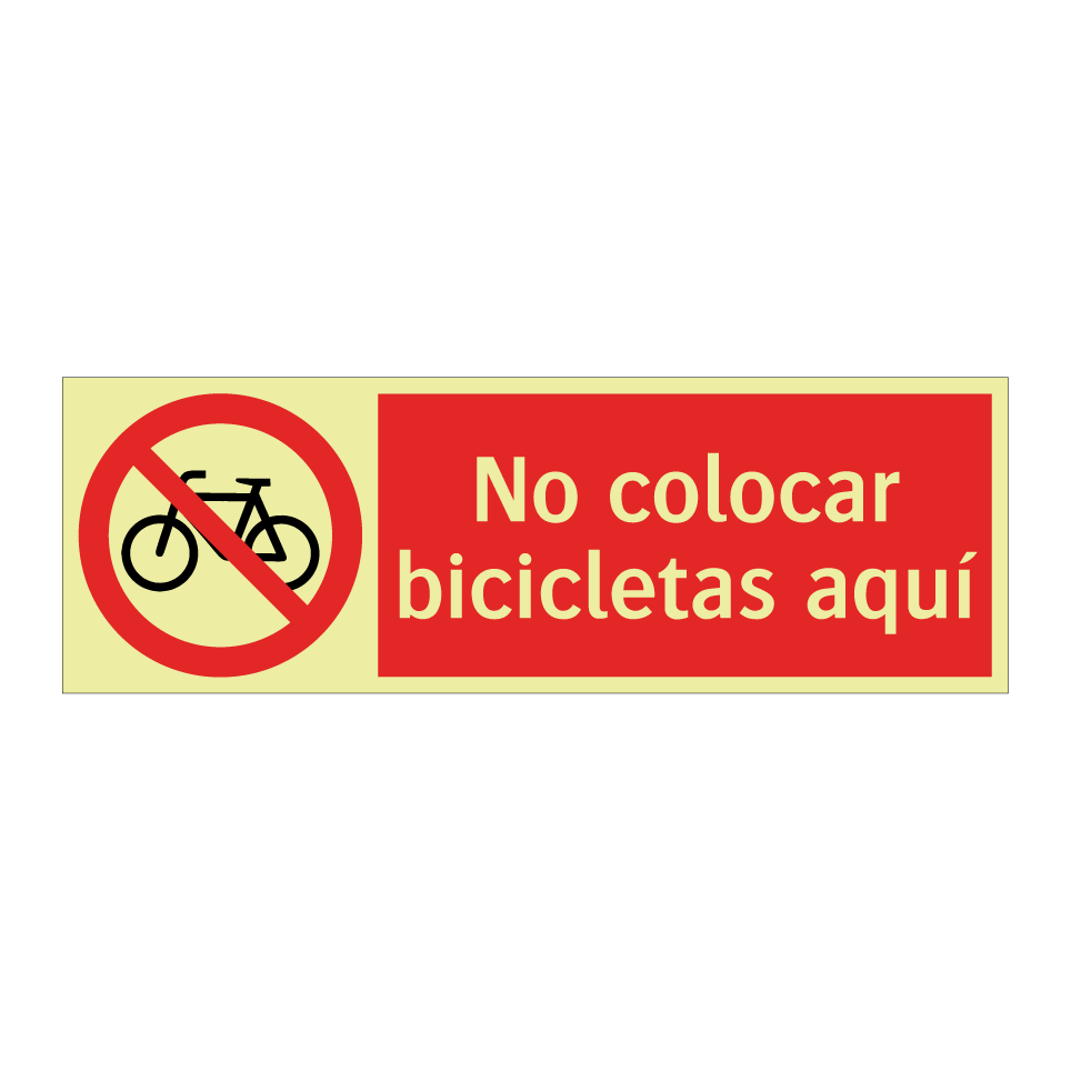 No colocar bicicletas aquí