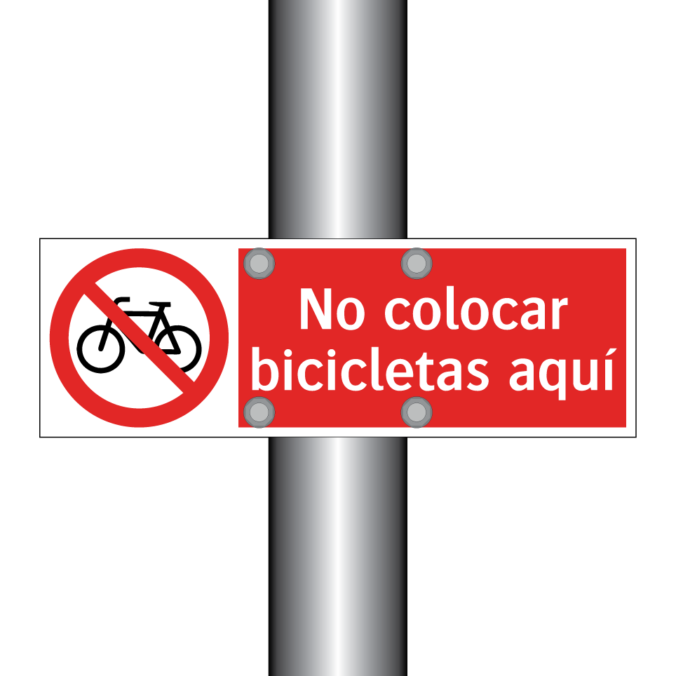 No colocar bicicletas aquí