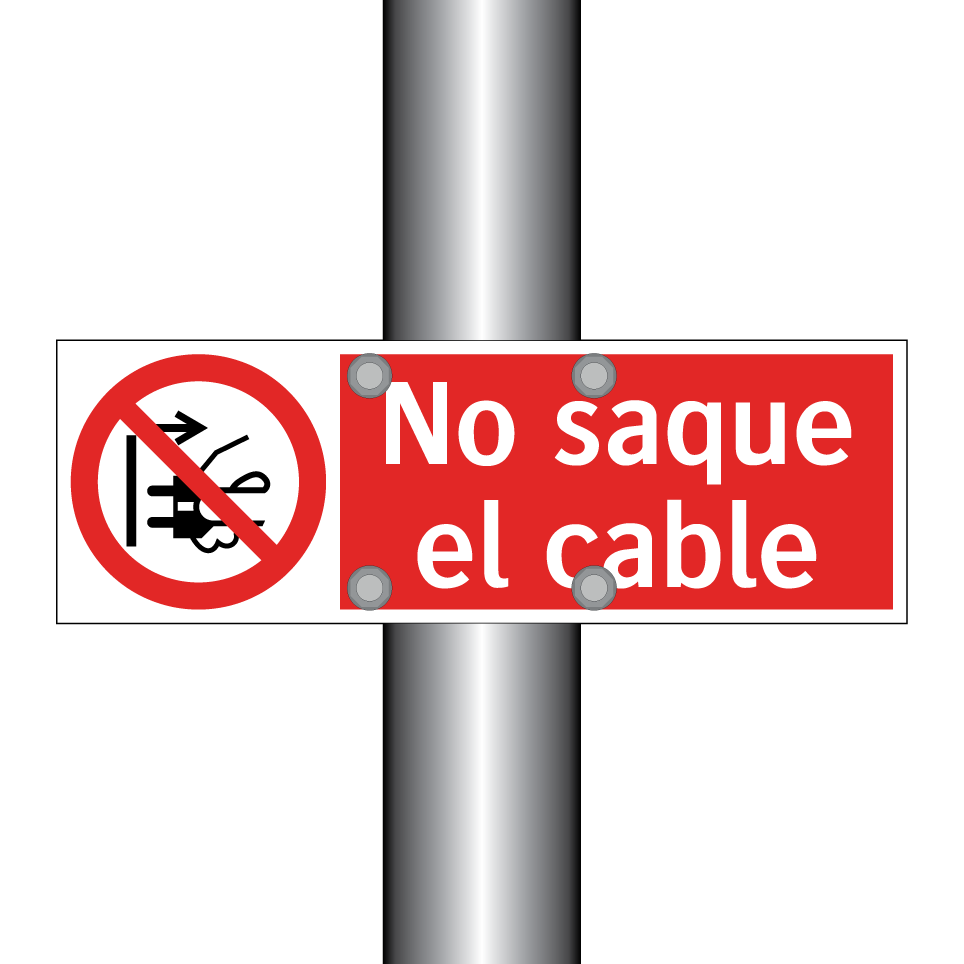 No saque el cable