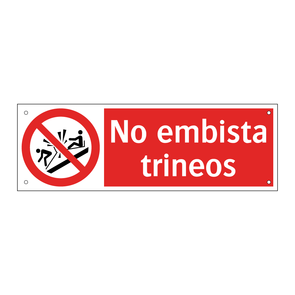 No embista trineos