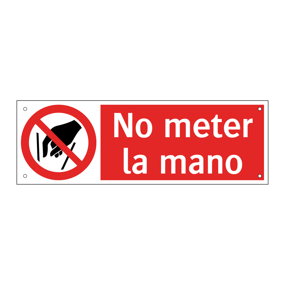 No meter la mano
