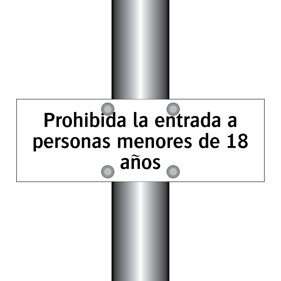 Prohibida la entrada a personas menores de 18 años