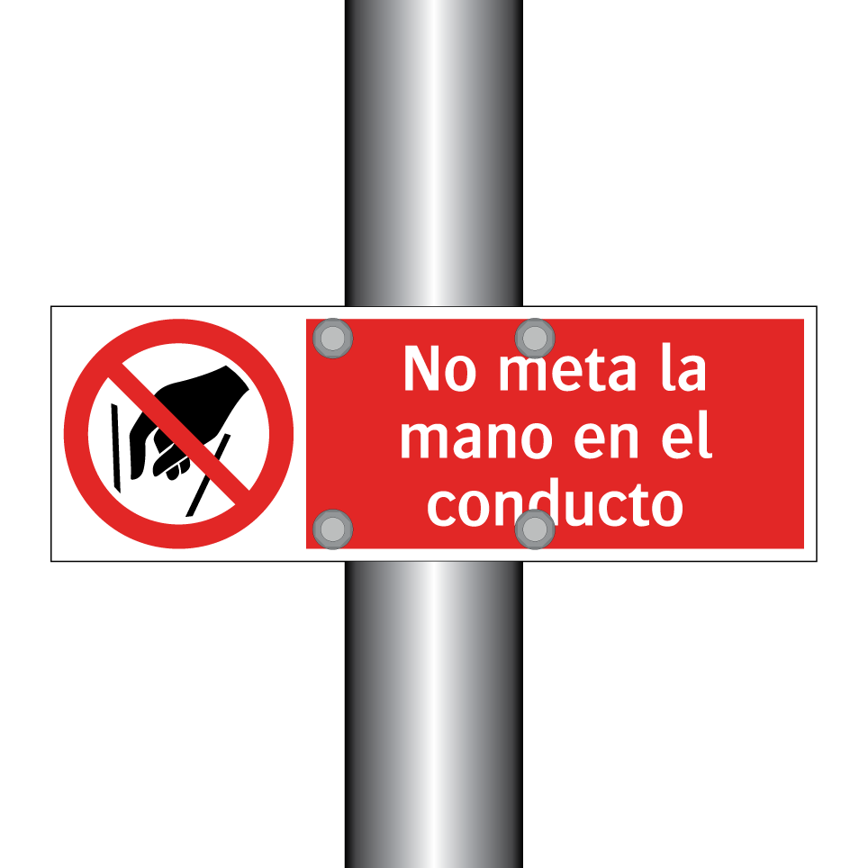 No meta la mano en el conducto