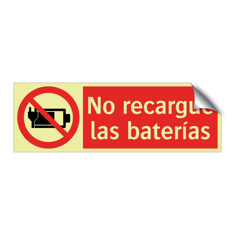 No recargue las baterías