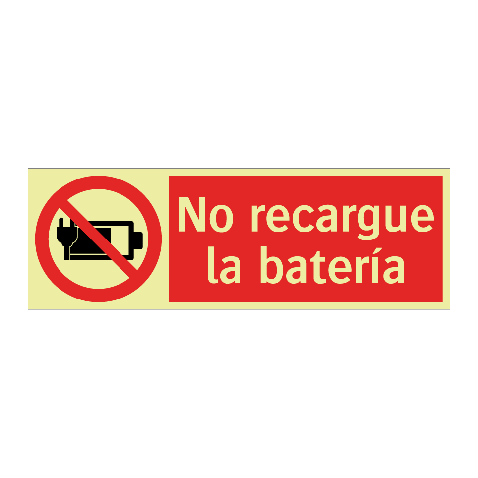 No recargue la batería