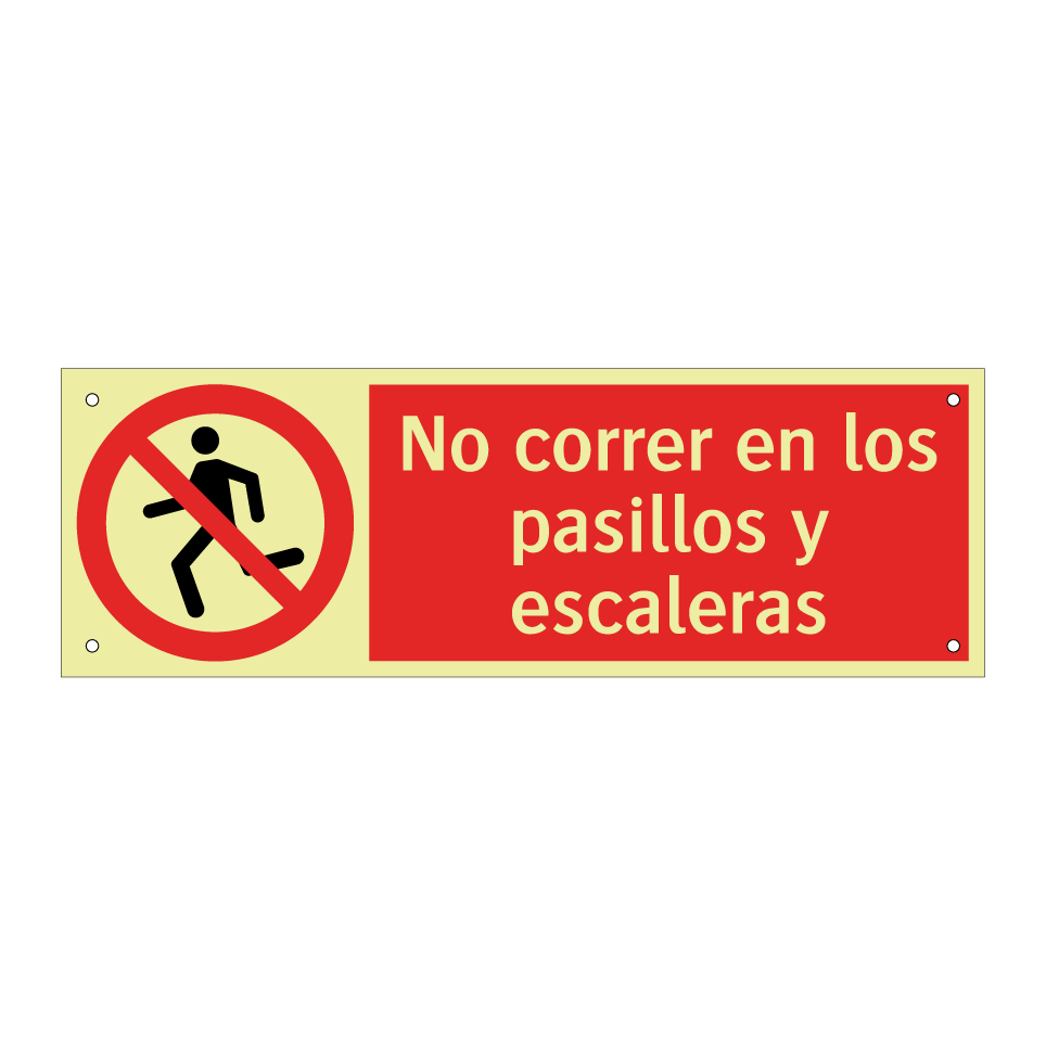 No correr en los pasillos y escaleras