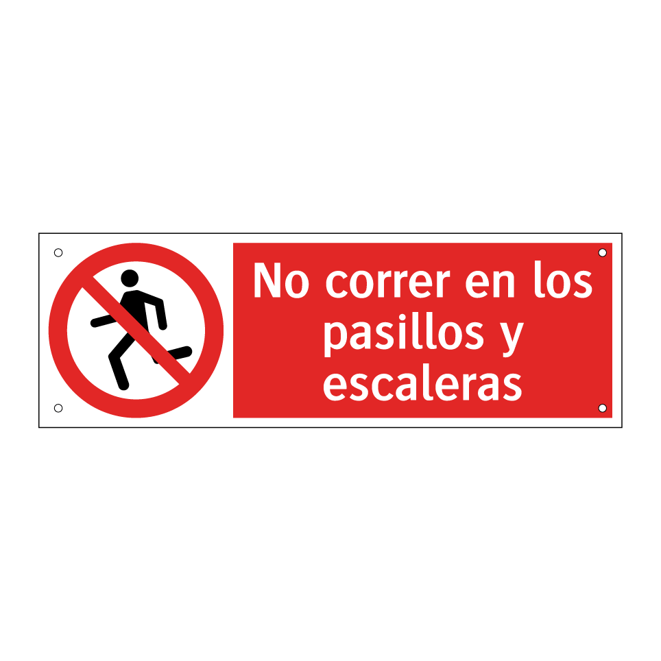 No correr en los pasillos y escaleras