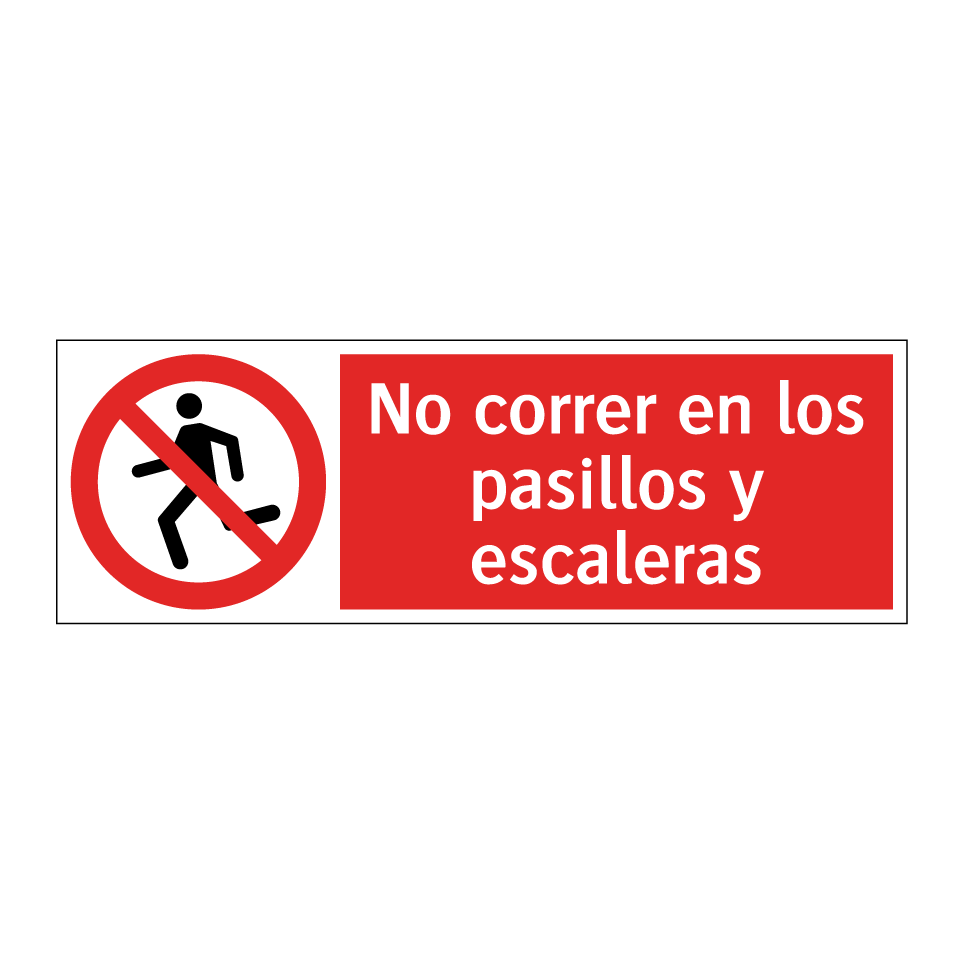 No correr en los pasillos y escaleras