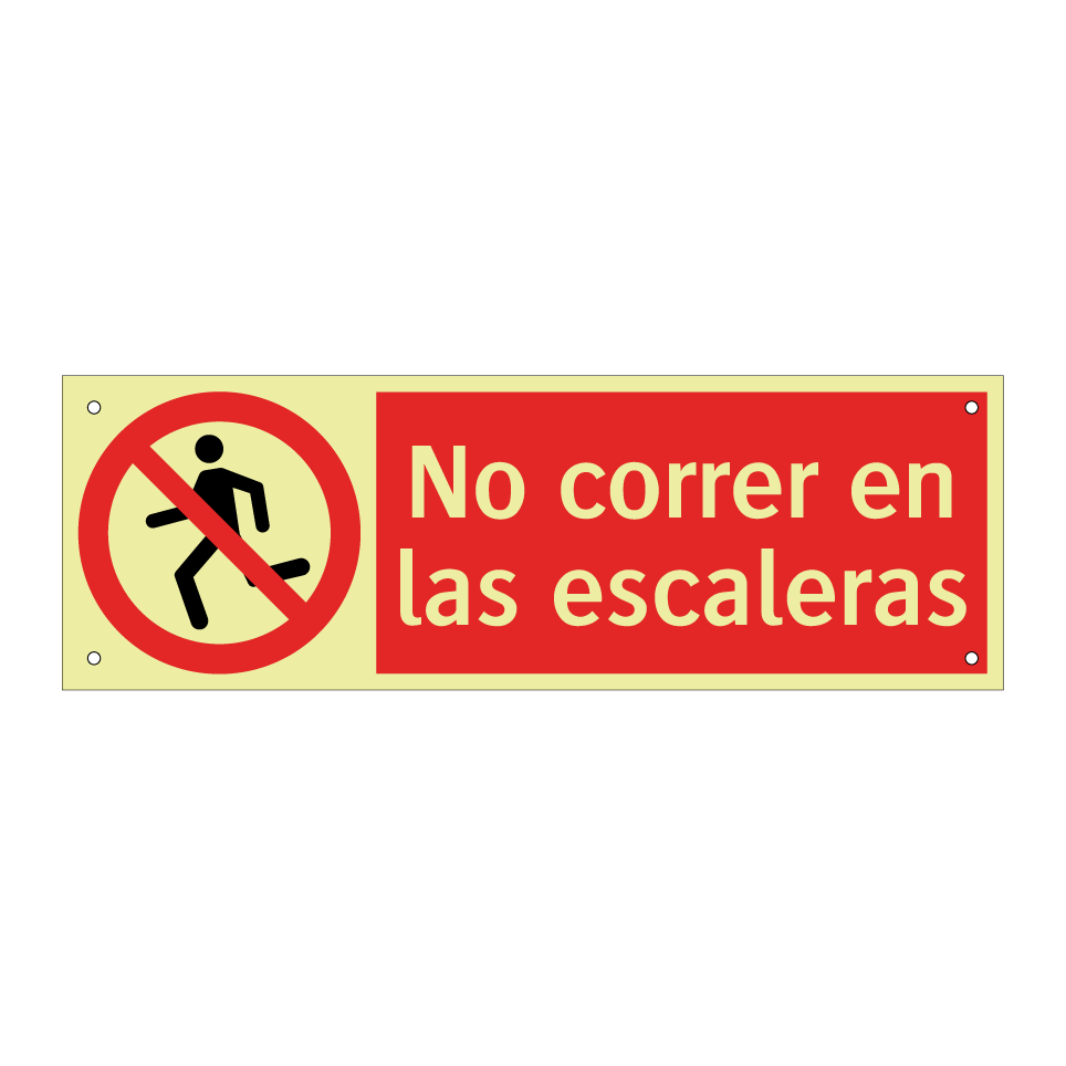 No correr en las escaleras