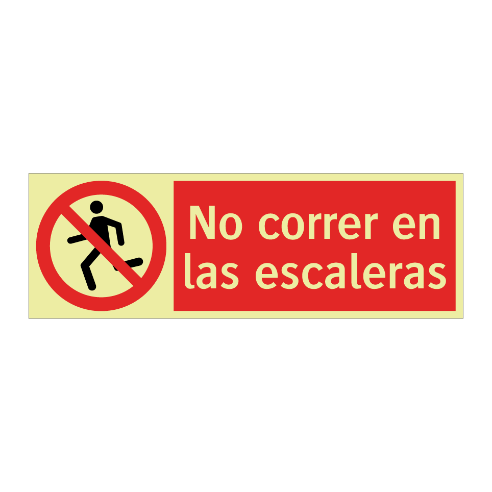No correr en las escaleras