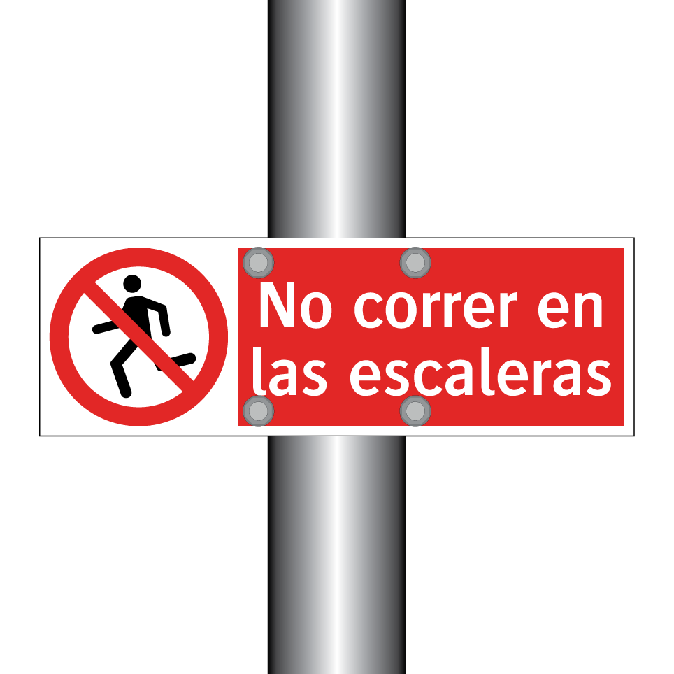 No correr en las escaleras