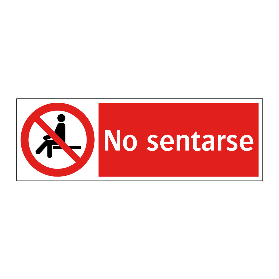 No sentarse