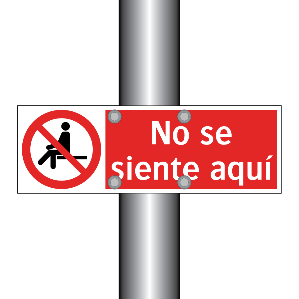 No se siente aquí