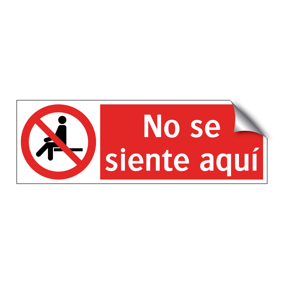 No se siente aquí