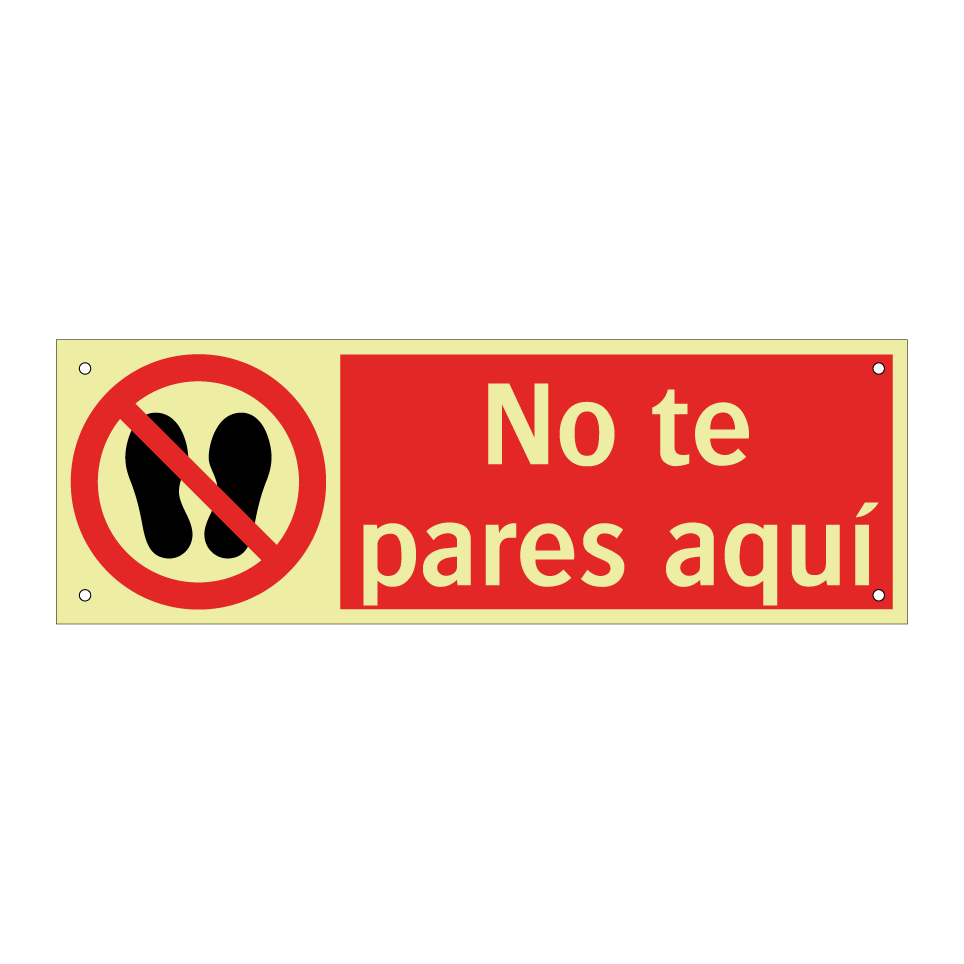 No te pares aquí