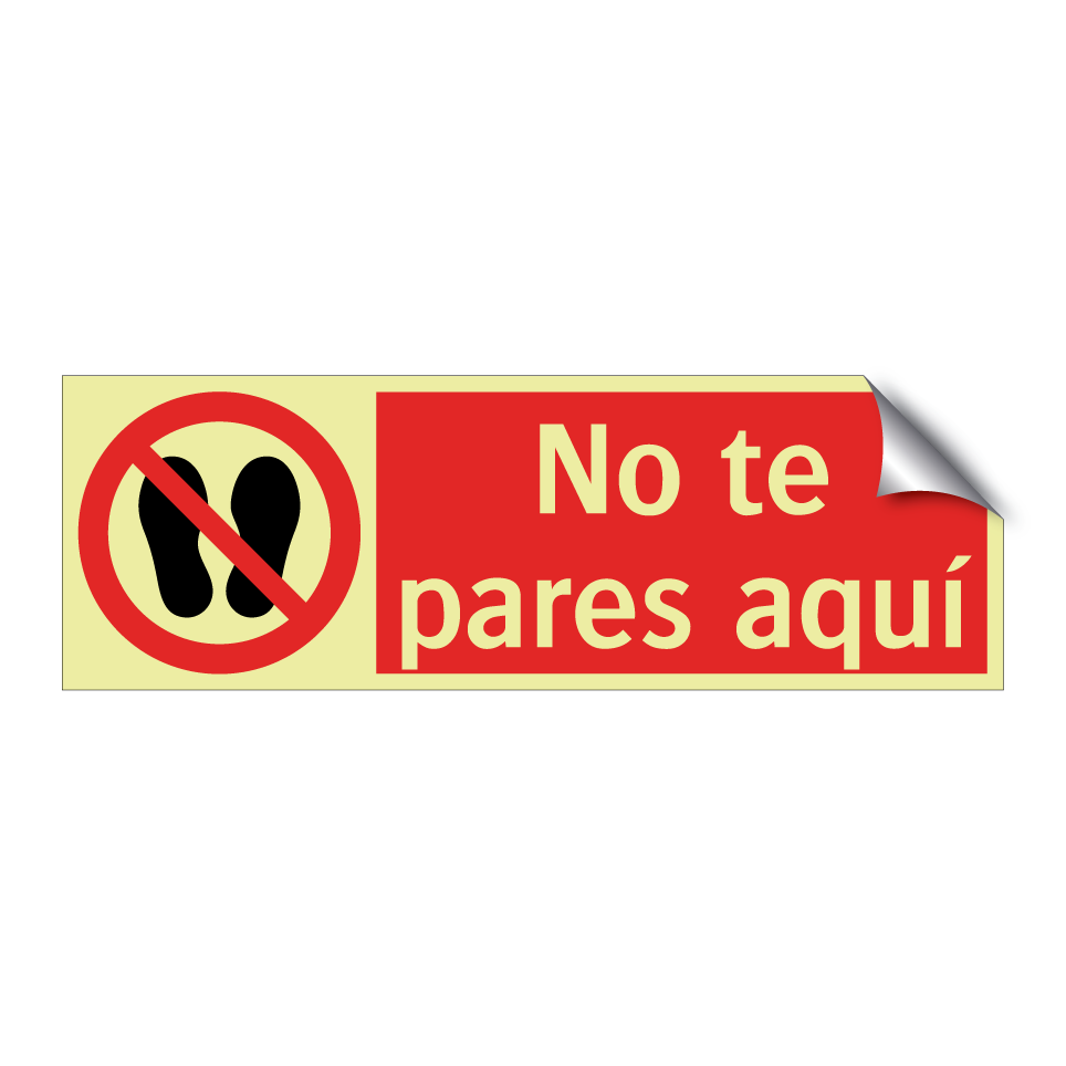 No te pares aquí