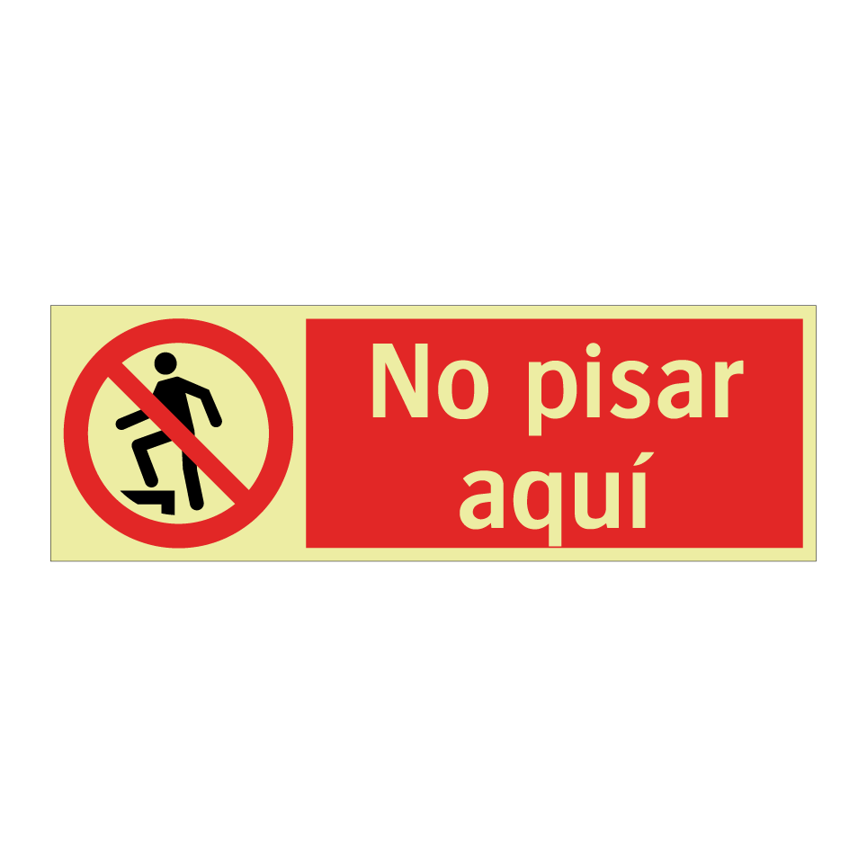 No pisar aquí