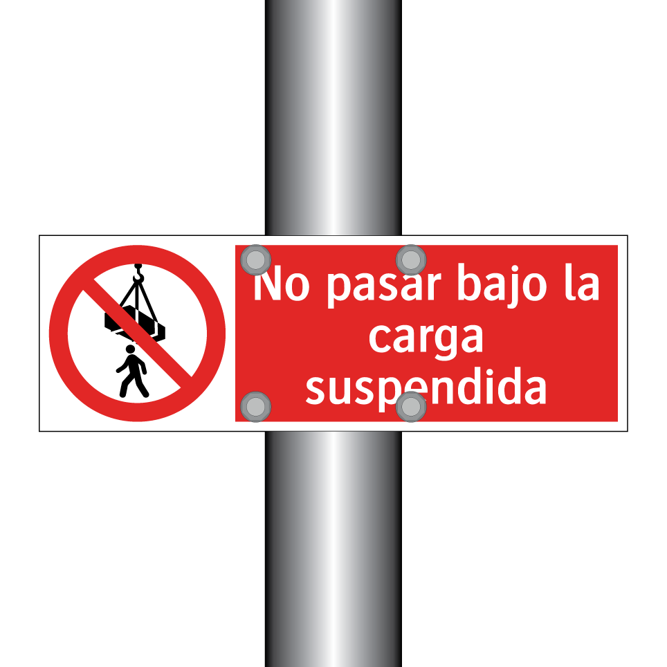 No pasar bajo la carga suspendida