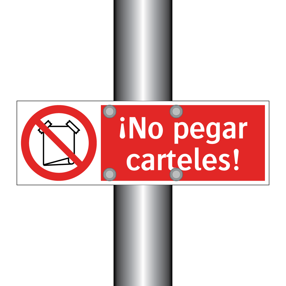 ¡No pegar carteles!