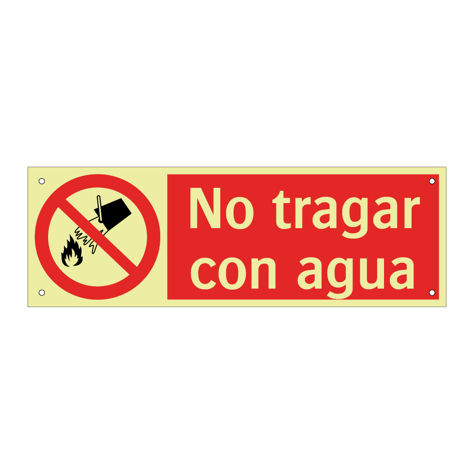 No tragar con agua