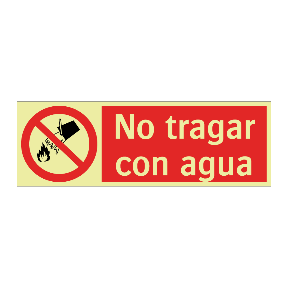 No tragar con agua