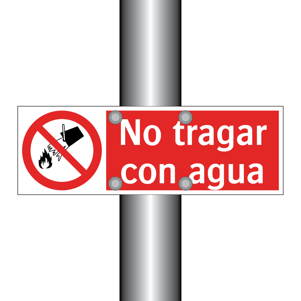 No tragar con agua