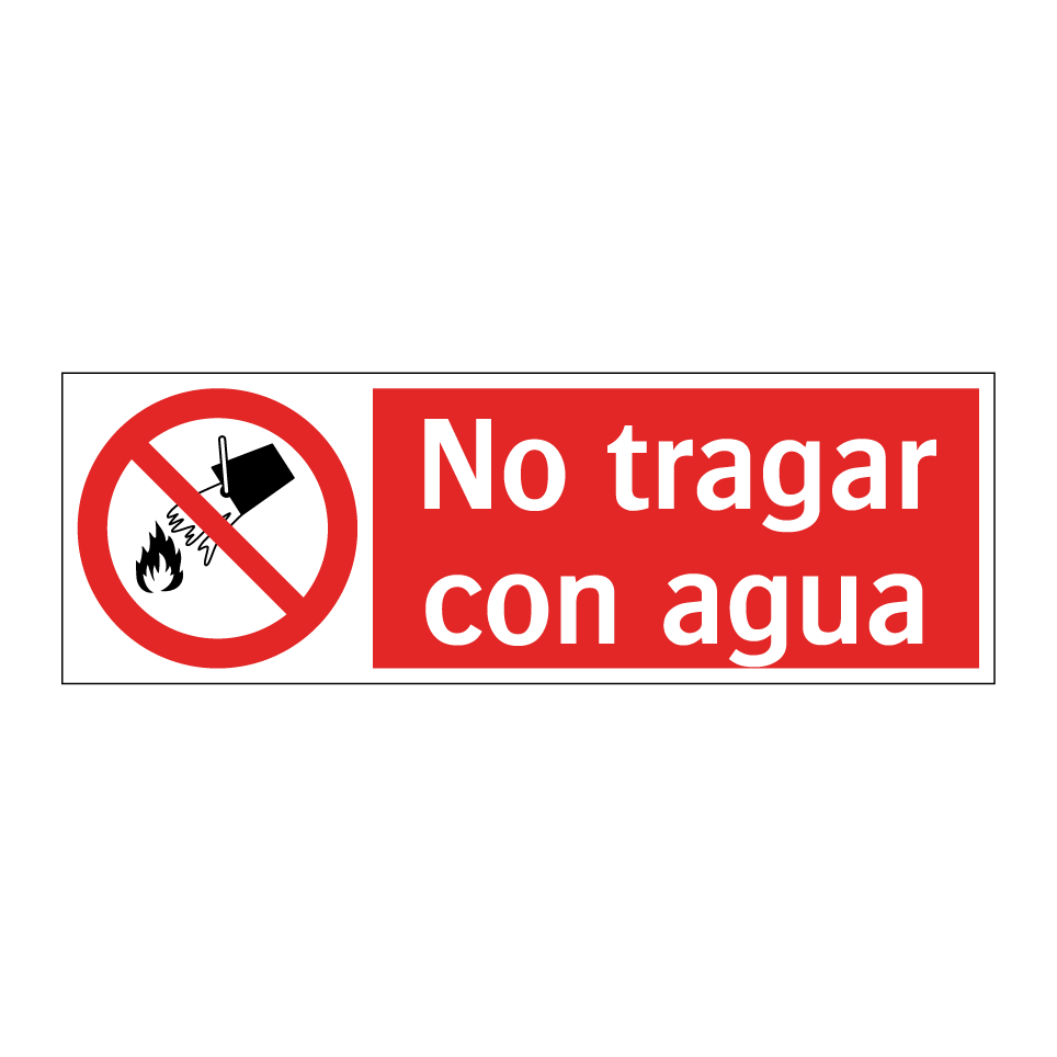 No tragar con agua