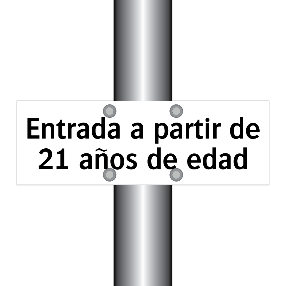 Entrada a partir de 21 años de edad