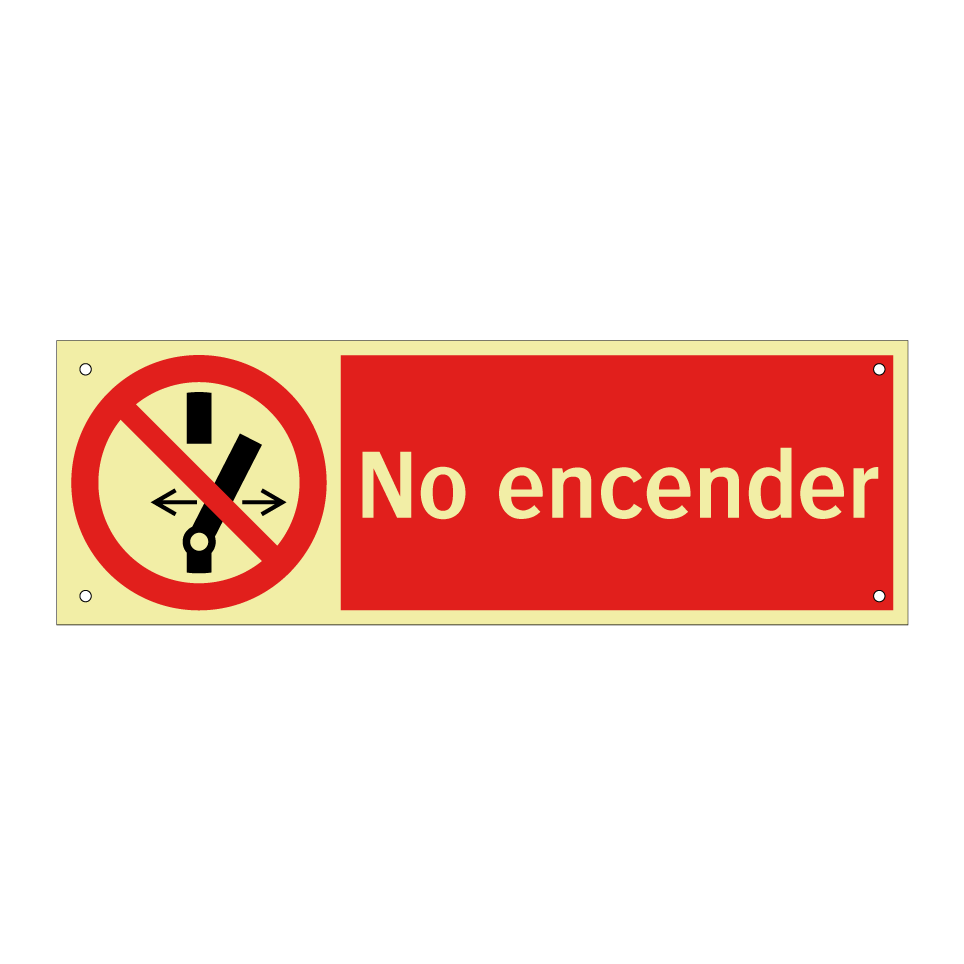 No encender