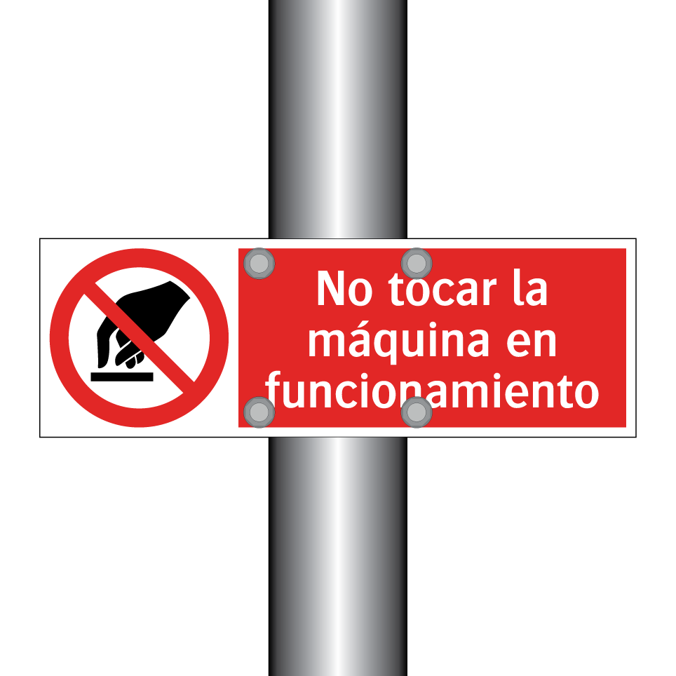 No tocar la máquina en funcionamiento